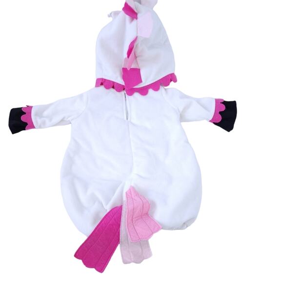 Pottery Barn Kids Unicorn Halloween Costume  6-12 Months White Pink Two Piece - Picture 3 of 3